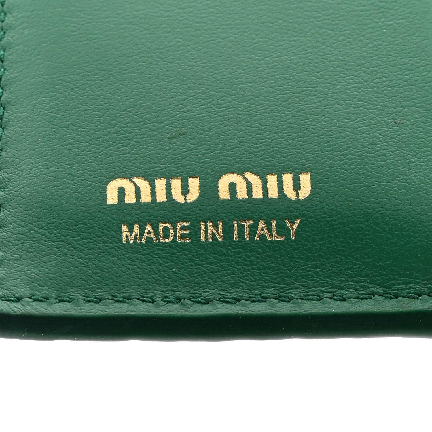 Miu Miu Vernice Lizard Embossed Wallet Mango 6 of 11