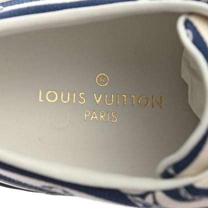 Louis Vuitton Canvas Escale Stellar Sneakers 38 Blue 7 of 9
