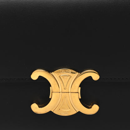 Celine Shiny Calfskin Teen Triomphe Black 8 of 12