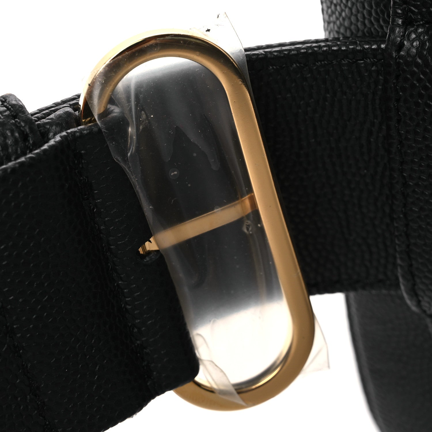 Chanel Grained Calfskin Embroidered Captain Gold Belt Bag Black