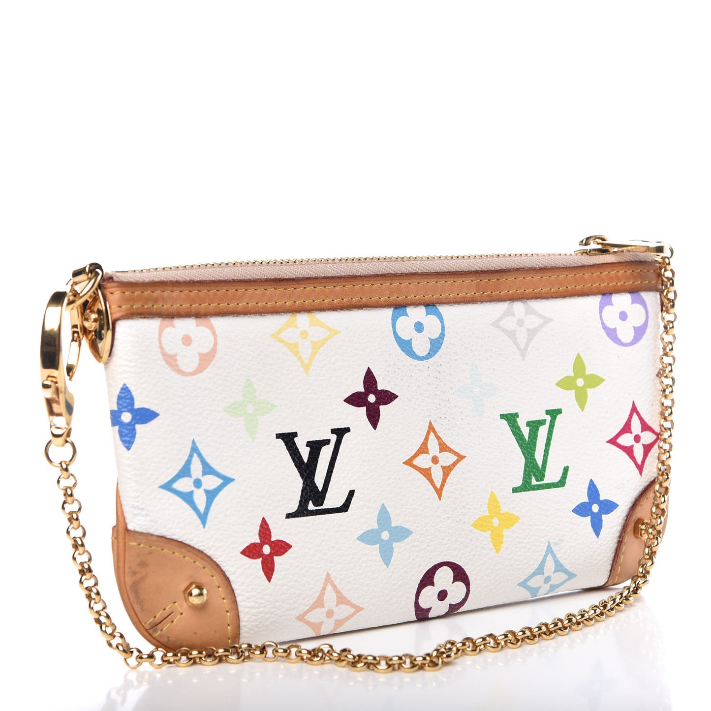 Monogram Multicolor Pochette Milla MM White