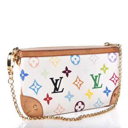 Louis Vuitton Monogram Multicolor Pochette Milla MM White 3 of 11