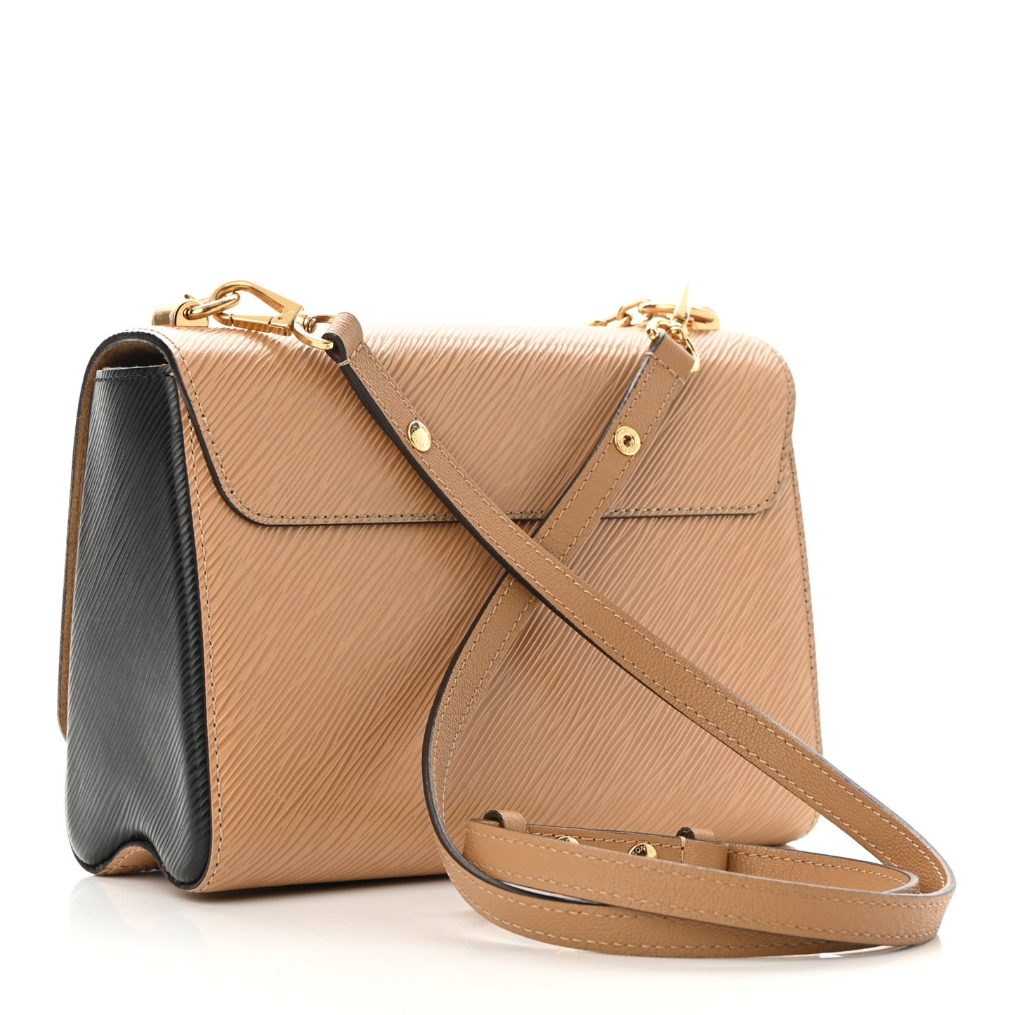 Epi Twist Shoulder Bag MM Camel