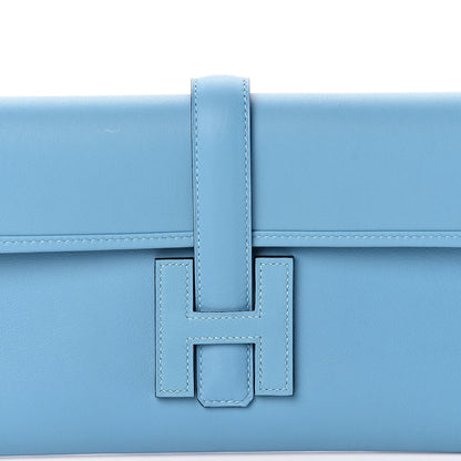 Hermes Swift Jige Elan 29 Clutch Bleu Du Nord Vert Verone 8 of 9