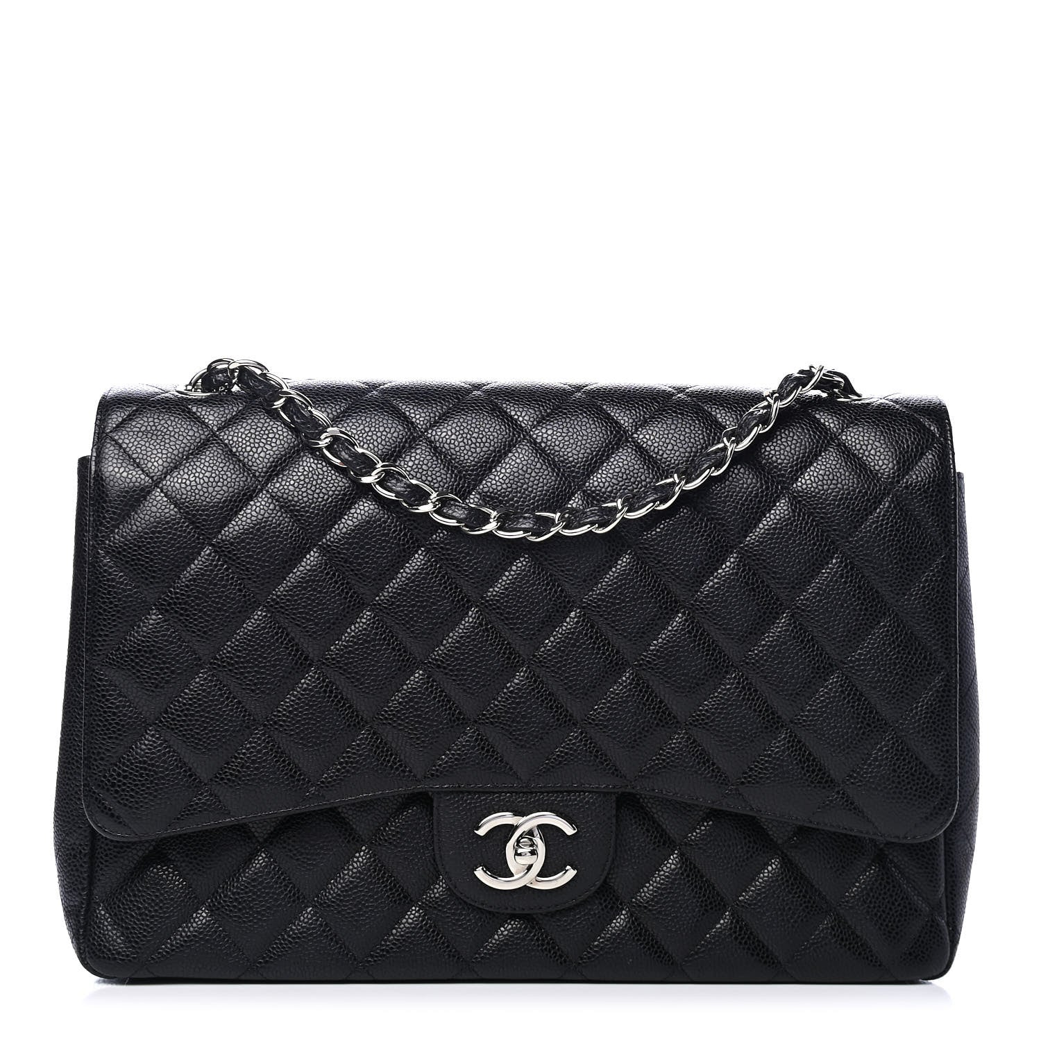 Chanel Caviar Quilted Maxi Double Flap Black 1 of 5