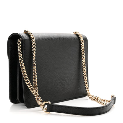 Gucci Dollar Calfskin Small Interlocking G Shoulder Bag Black 3 of 10