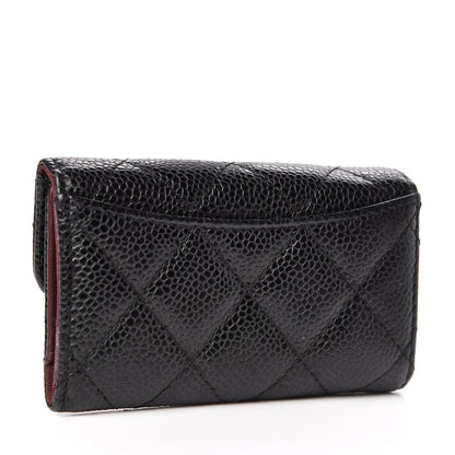 Chanel Caviar Quilted 6 Key Holder Black 3 of 10