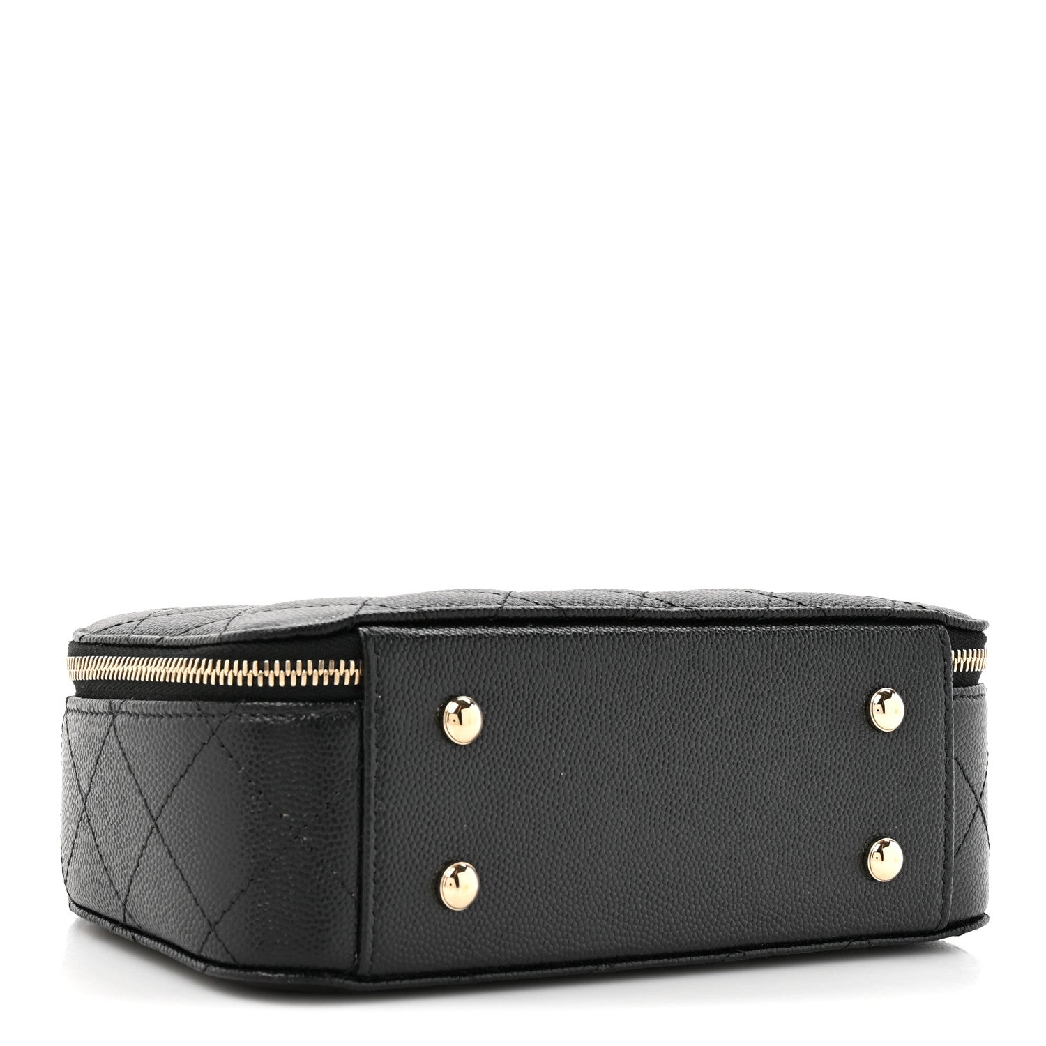 Chanel Caviar Quilted Top Handle Vanity Case Black 4 of 11
