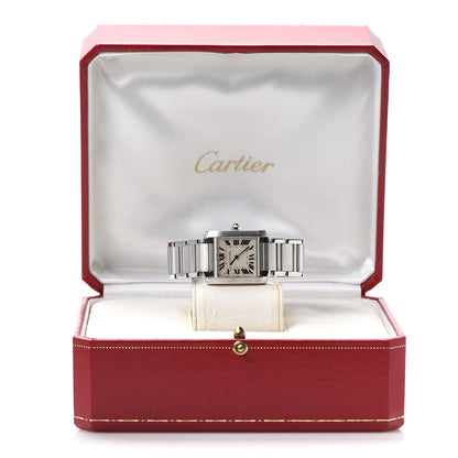 Cartier Stainless Steel 25mm Tank Francaise Quartz Watch 8 of 8