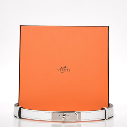 Hermes Epsom Kelly Belt White 5 of 5