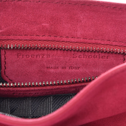 Proenza Schouler Suede PS1 Pouch Messenger Raspberry 7 of 9