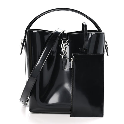 Saint Laurent Patent Calfskin Le 37 Bucket Bag Black 3 of 11