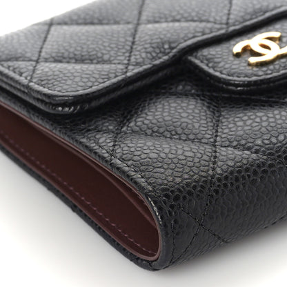 Chanel Caviar Quilted Compact Flap Wallet Black 9 of 11