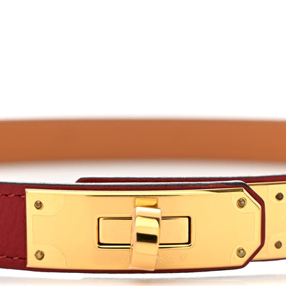 Hermes Epsom Kelly Belt Rouge Casaque 3 of 4