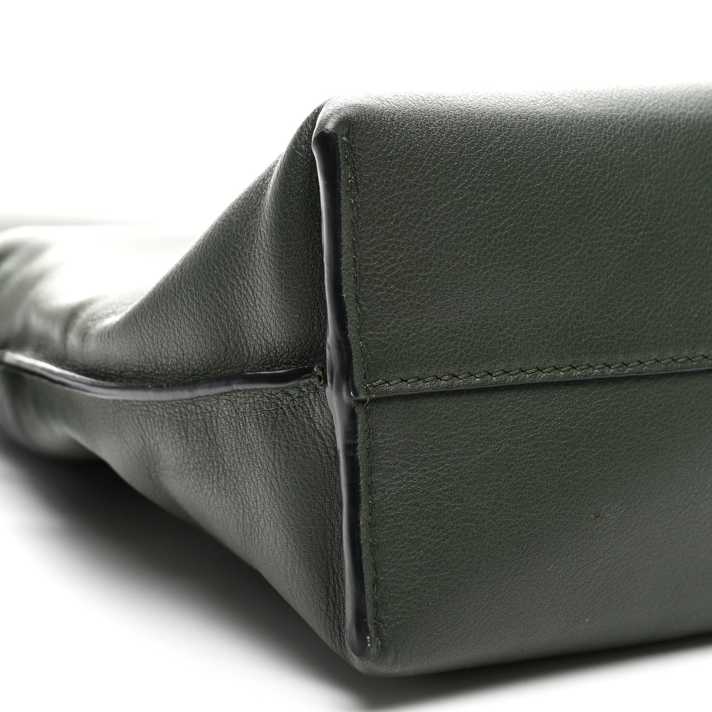 Nappa Calfskin Medium Flamenco Knot Clutch Avocado Green