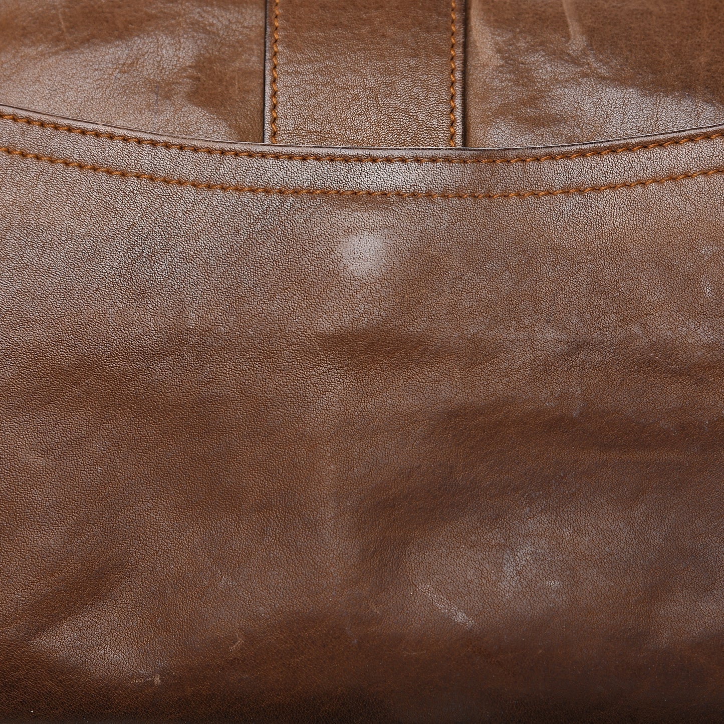 Calfskin Gaucho Double Saddle Bag Brown