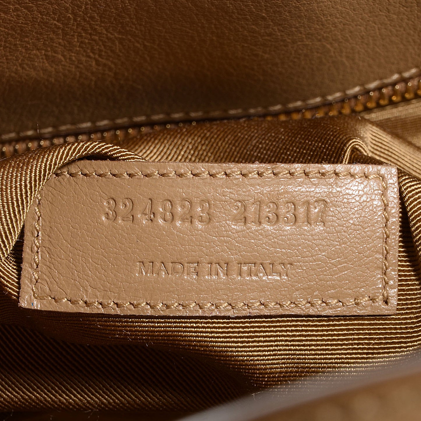 Grained Calfskin Small Sac De Jour Dark Beige