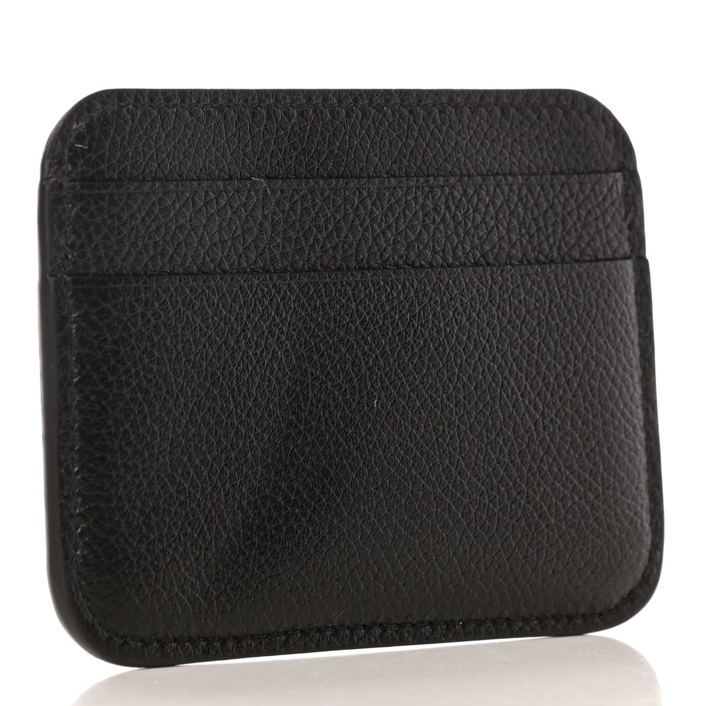 Grained Calfskin BB Card Holder Black
