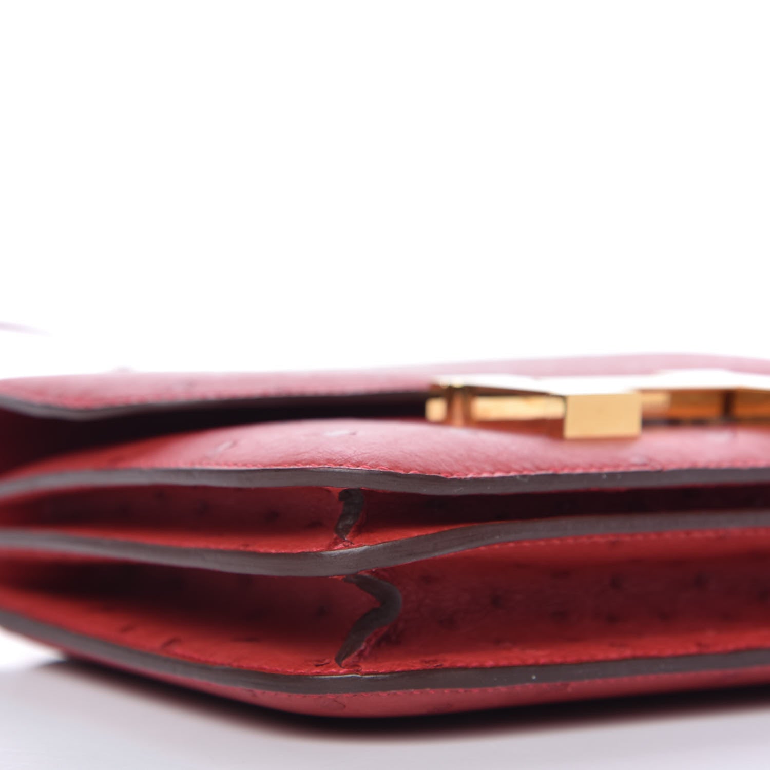 Hermes Ostrich Constance 18 Rouge Vif 6 of 10