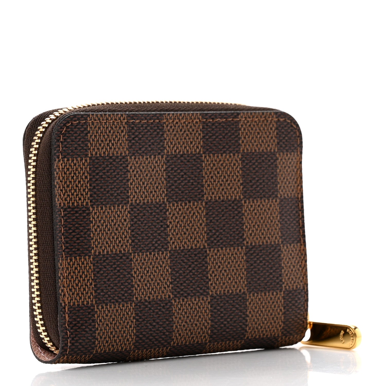 Louis Vuitton Damier Ebene Zippy Coin Purse Rose Ballerine 4 of 10