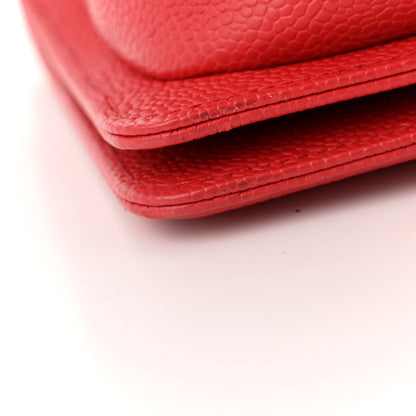 Chanel Caviar Quilted Medium Boy Flap Dark Pink 12 of 12