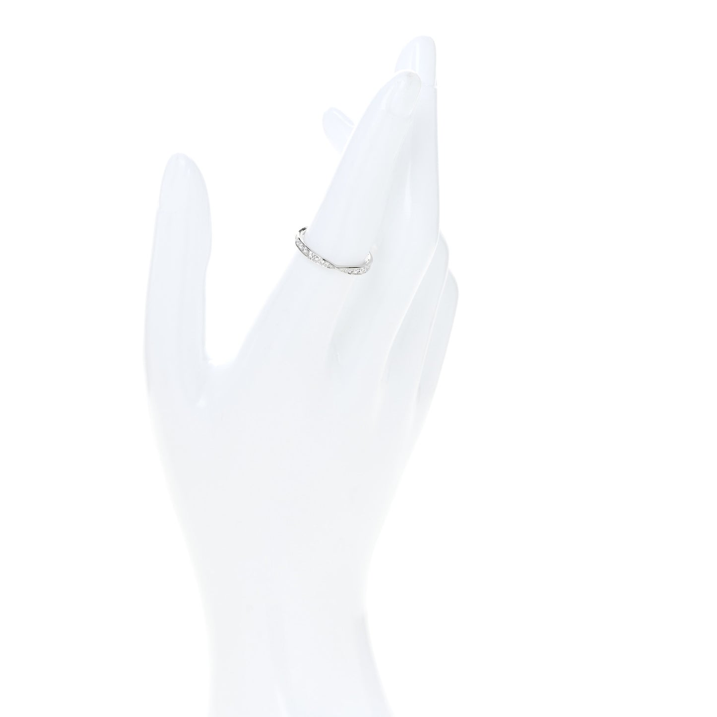 Platinum Diamond Harmony Bead-Set Band Ring 53 6.5
