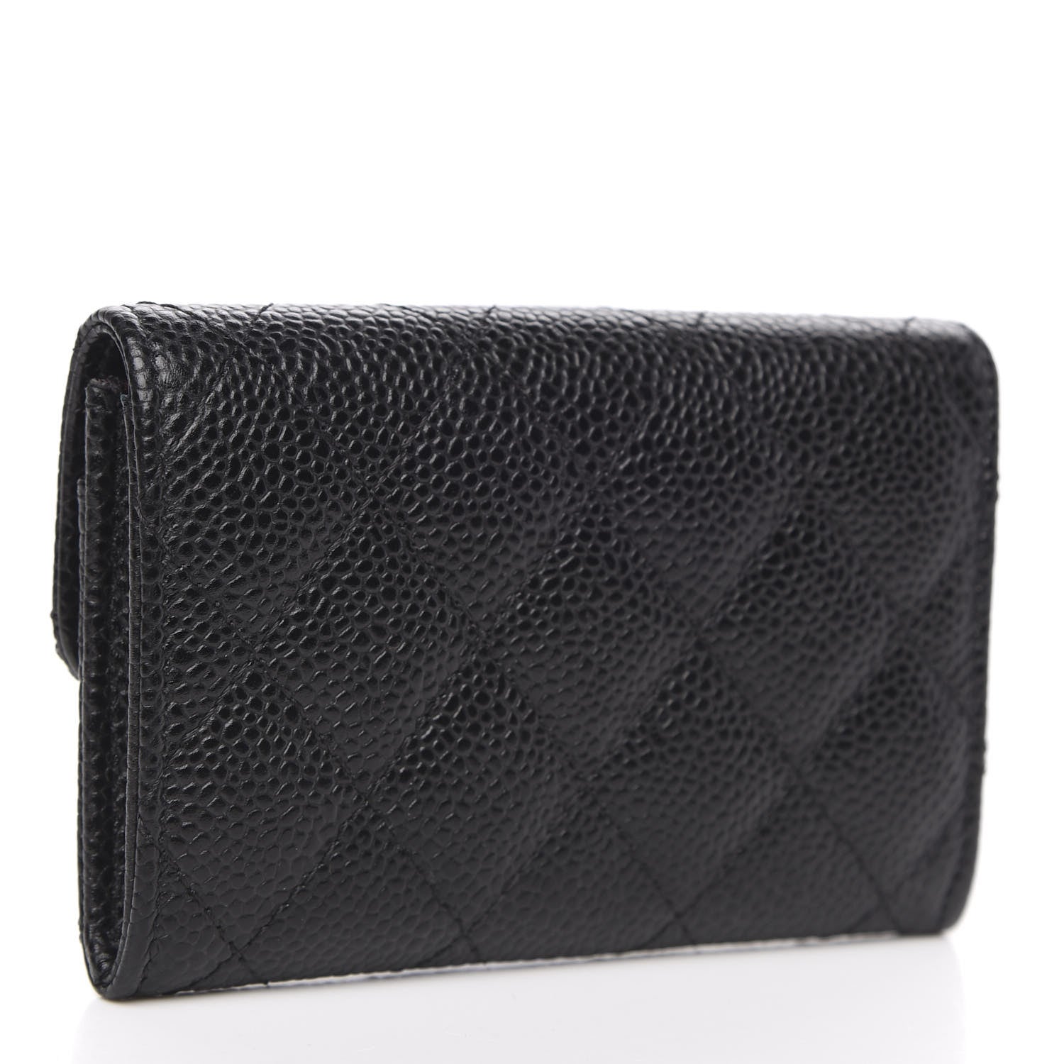 Chanel Caviar Quilted Flap Card Holder Black 3 of 9