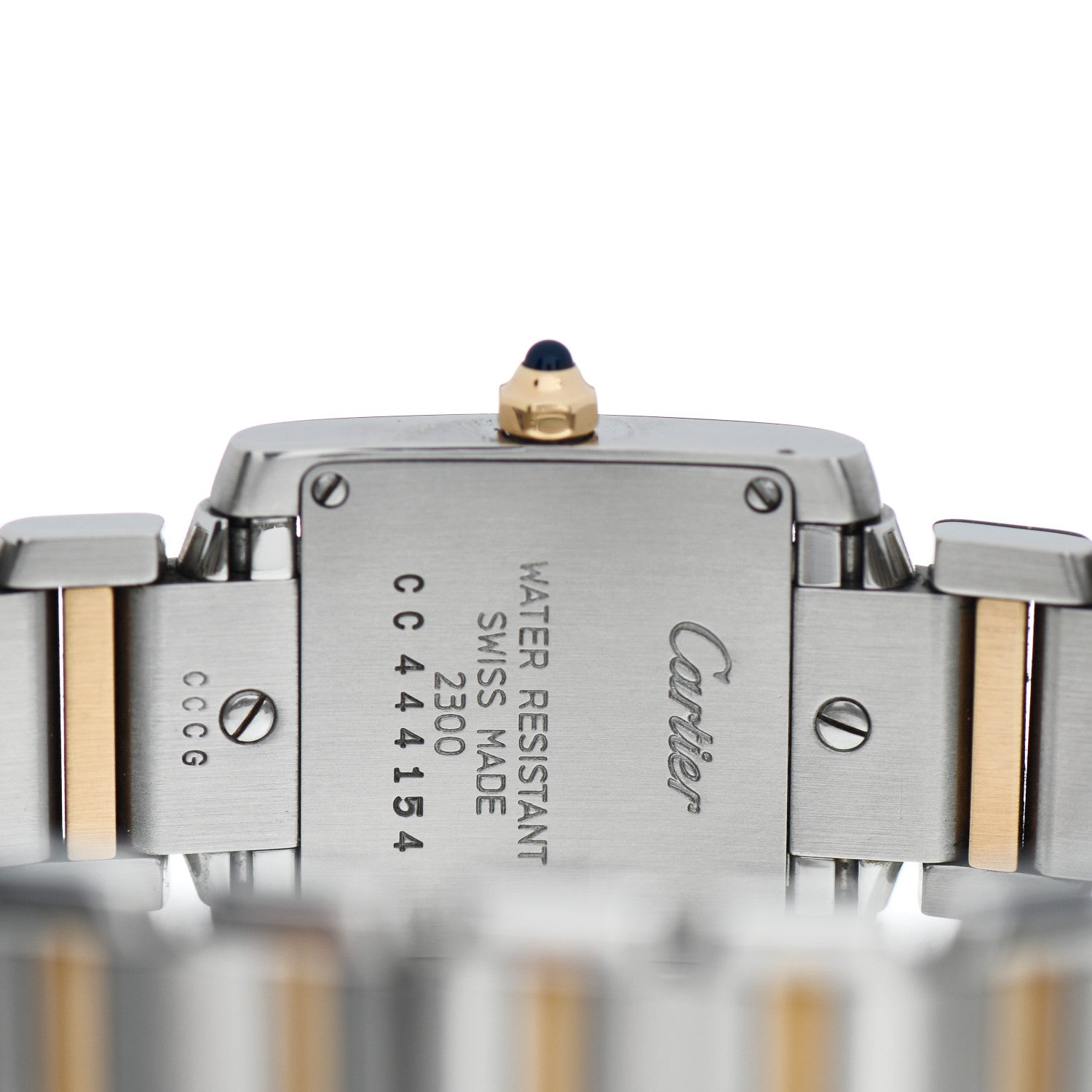 Cartier Stainless Steel 18K Yellow Gold 20mm Tank Francaise Quartz Watch 4 of 4
