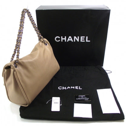 Chanel Lambskin Double Mademoiselle Jumbo Flap Beige 3 of 12
