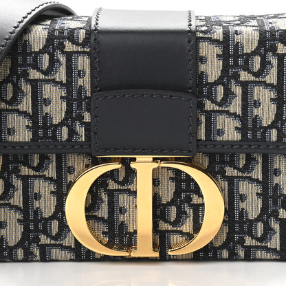 Christian Dior Oblique 30 Montaigne Box Bag Blue 6 of 9