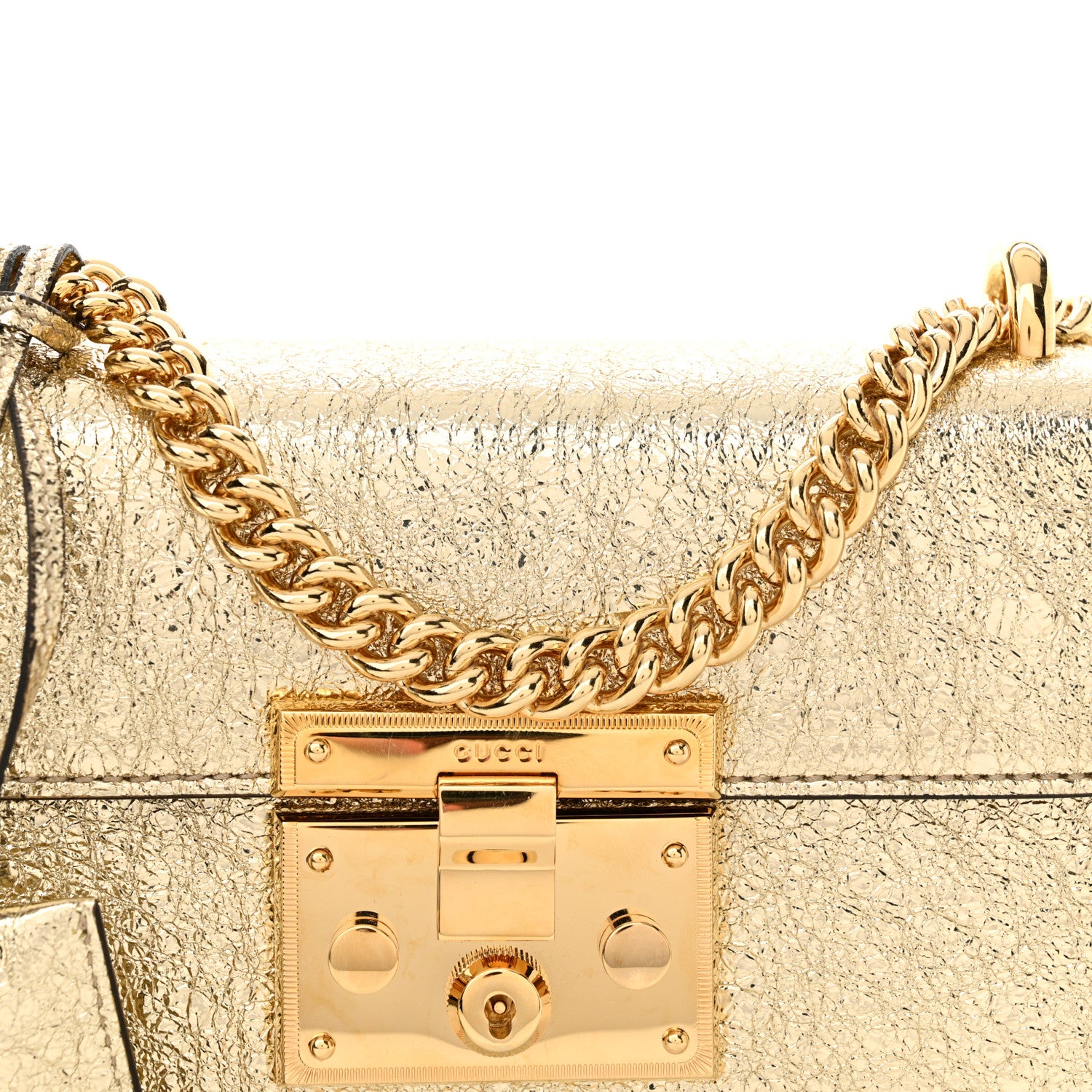 Gucci Galassia Small Padlock Shoulder Bag Platino 8 of 13