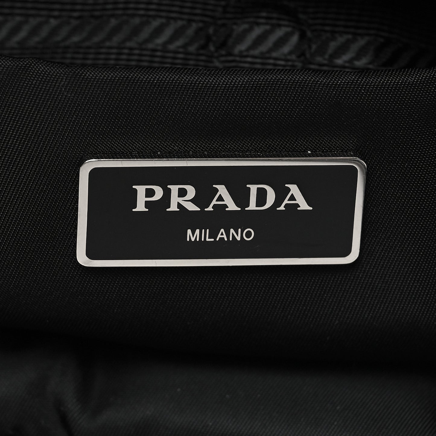 Re-Nylon Nappa Triangle Quilted Padded Small Double Handled Zip Tote Black