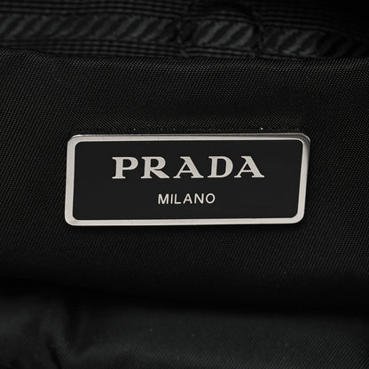 Prada Re-Nylon Nappa Triangle Quilted Padded Small Double Handled Zip Tote Black 6 of 9
