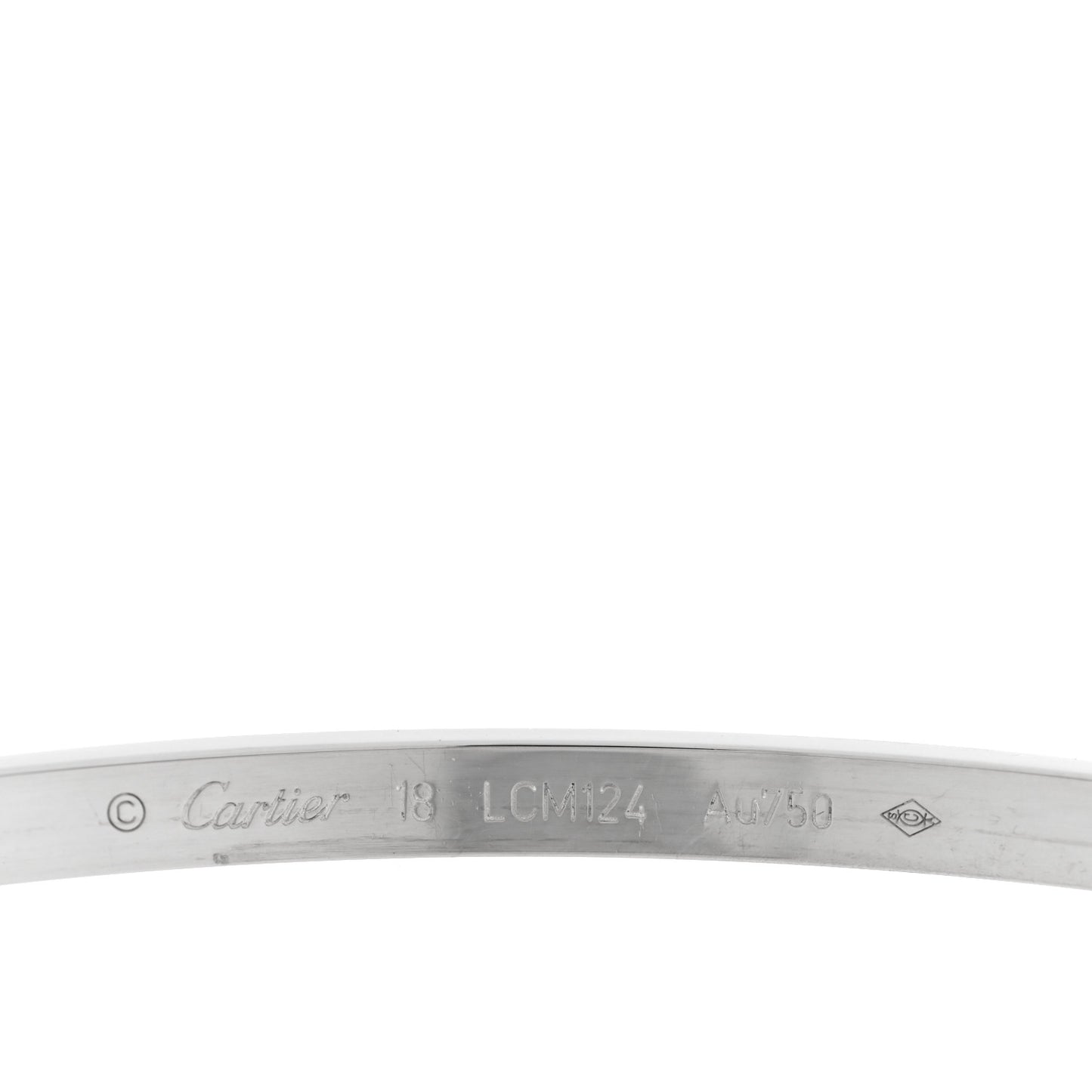 18K White Gold Small LOVE Bracelet 18