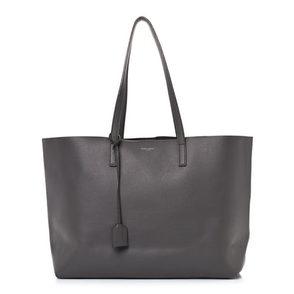 Saint Laurent Calfskin Large Shopping Tote Dark Grey 3 of 27