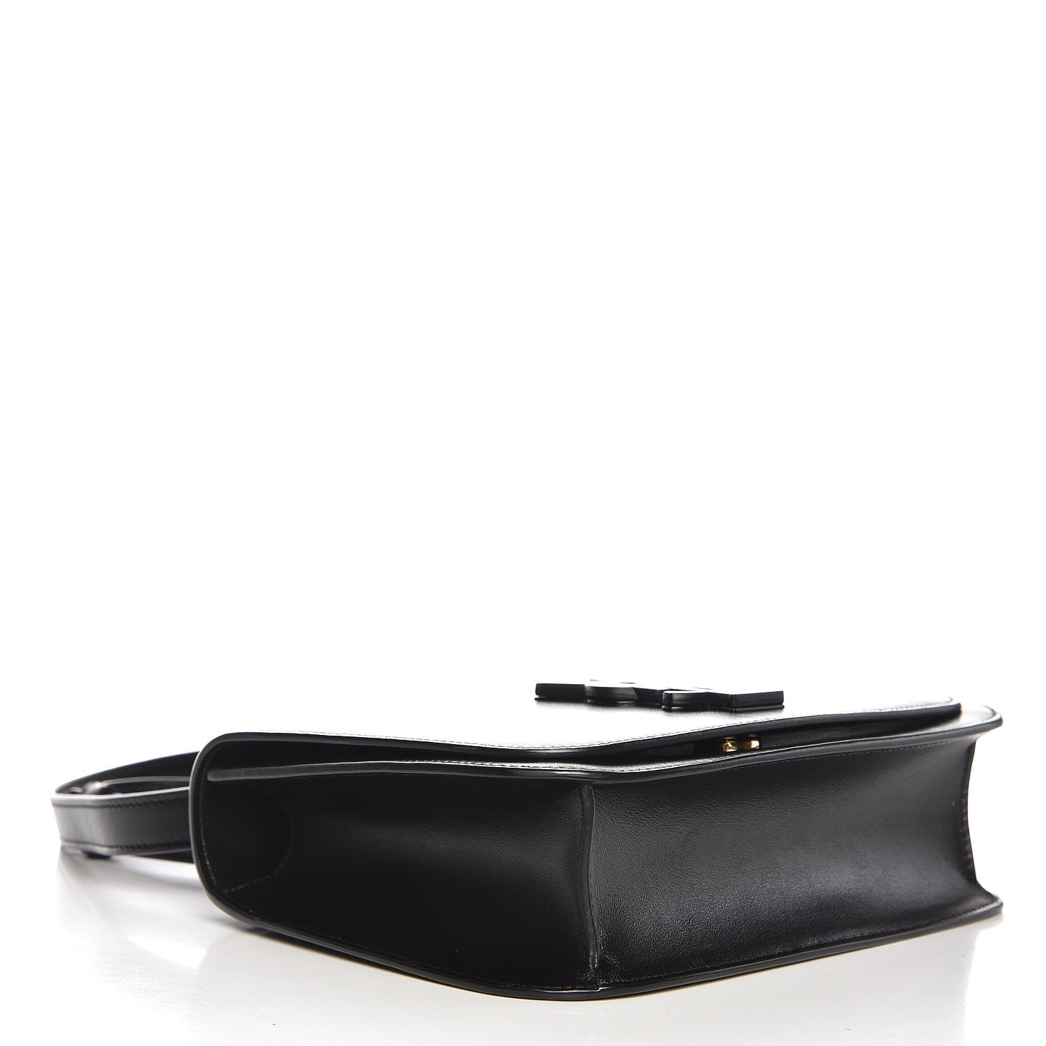 Saint Laurent Smooth Calfskin Small Spontini Saddle Bag Black 4 of 6