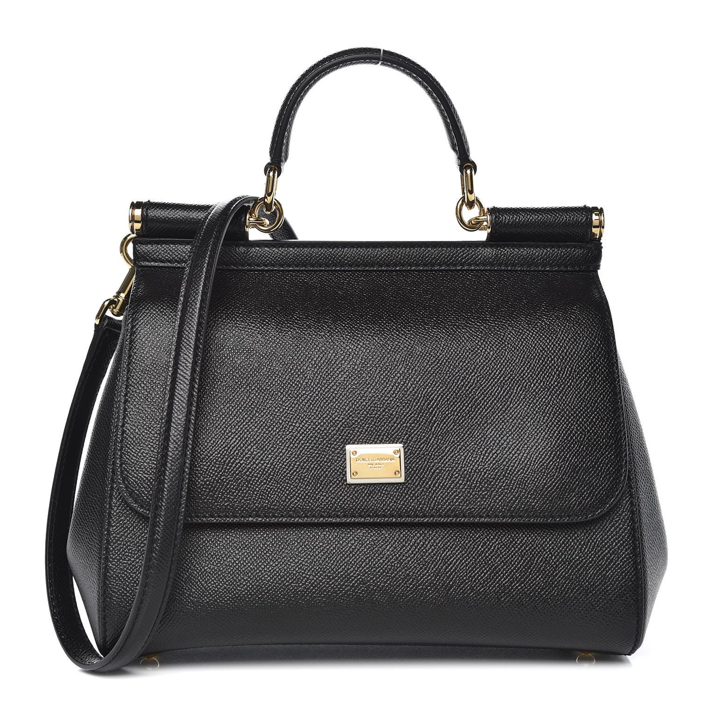 Dauphine Medium Miss Sicily Satchel Black