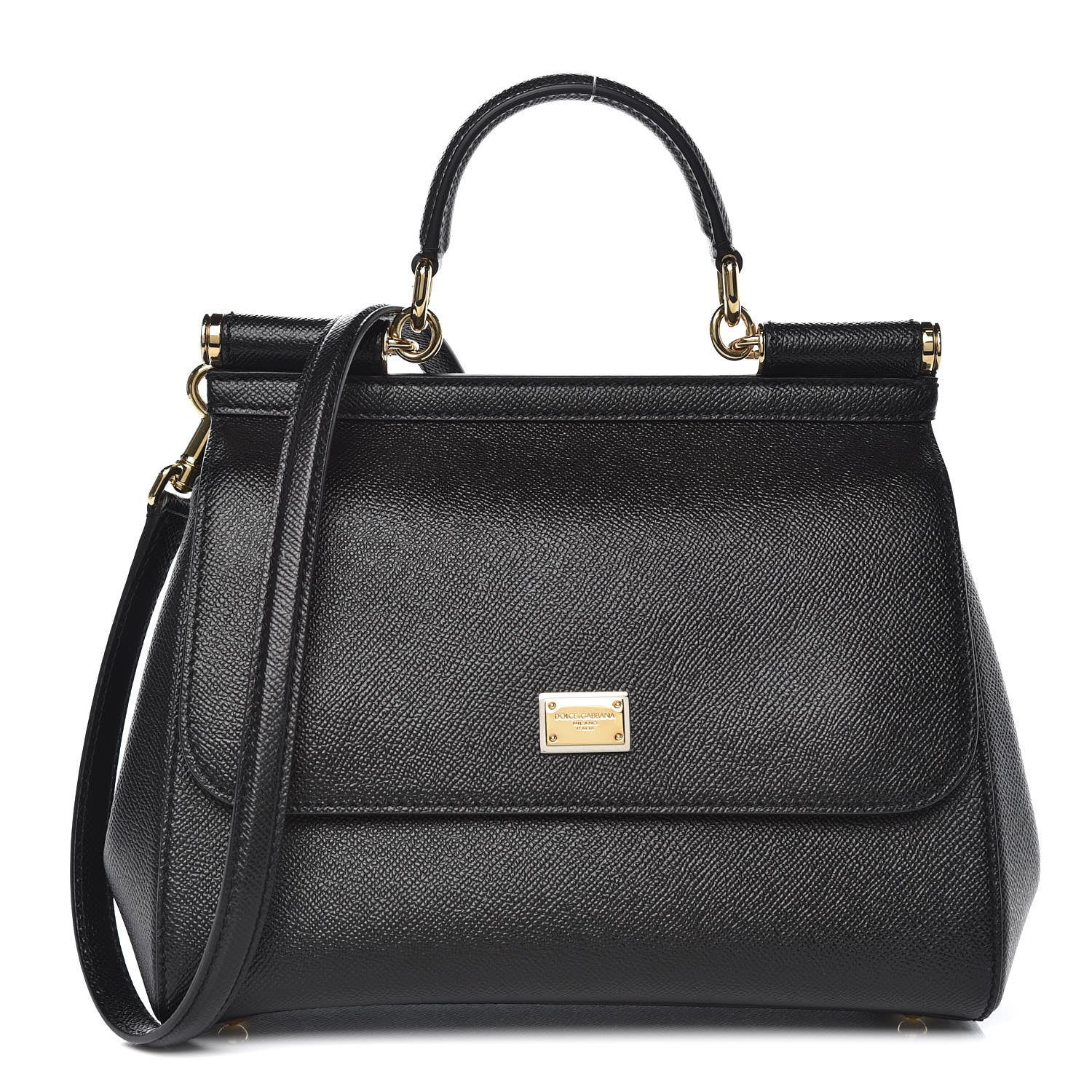 Dolce & Gabbana Dauphine Medium Miss Sicily Satchel Black 1 of 8