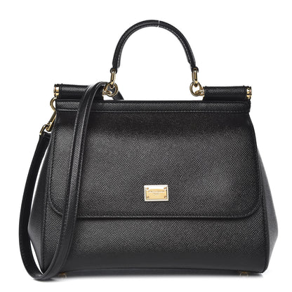 Dolce & Gabbana Dauphine Medium Miss Sicily Satchel Black 1 of 8