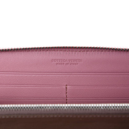 Bottega Veneta Nappa Intrecciato Zip Around Wallet Pink 7 of 7