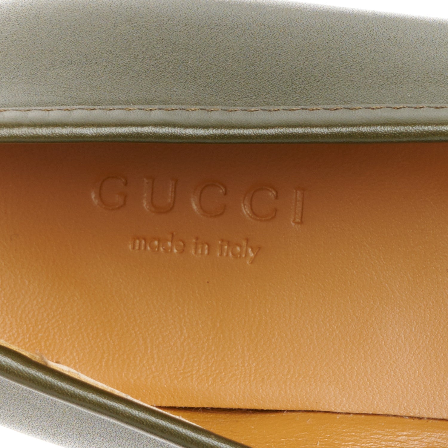 Gucci Calfskin Womens Jordaan Loafers 38.5 Luscious Green 7 of 9