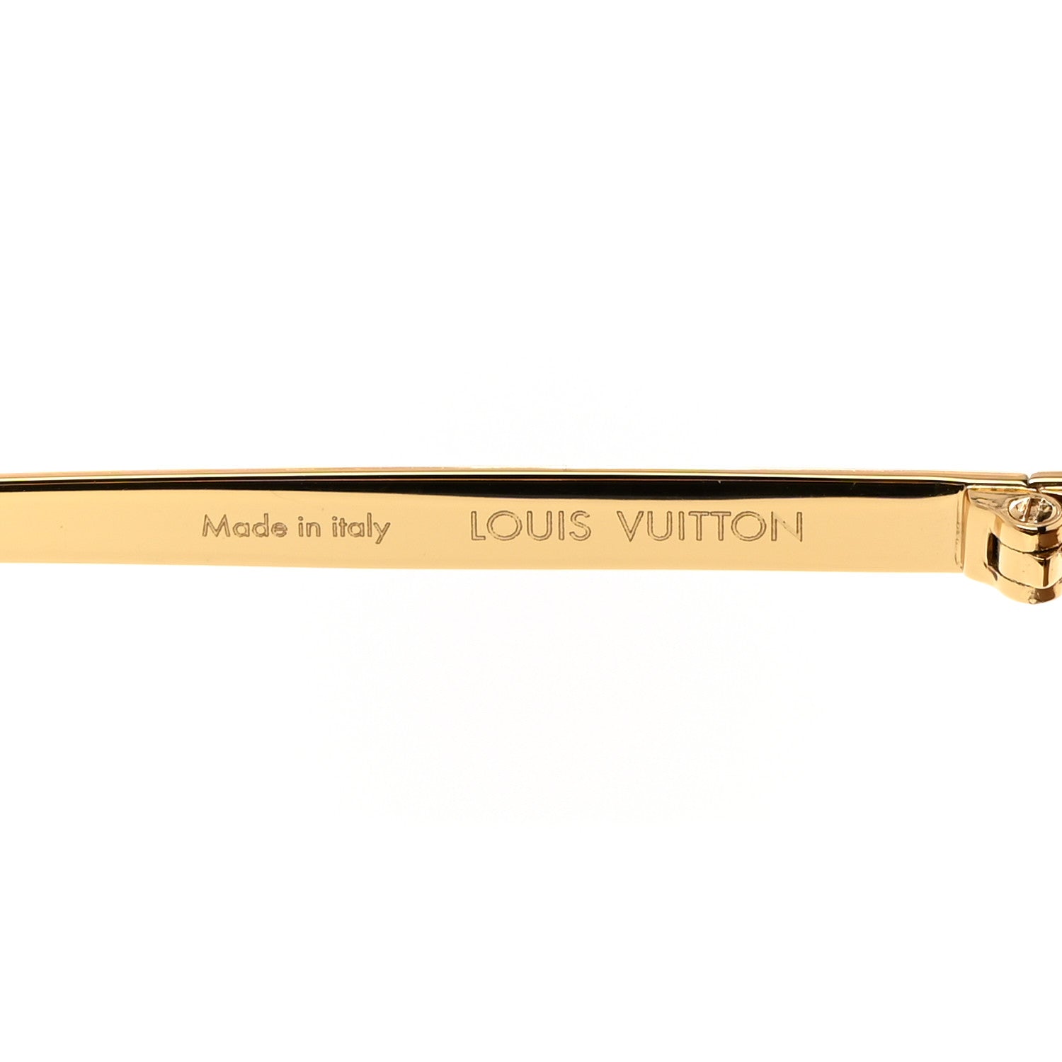 Louis Vuitton Metal LV Golden Mask Sunglasses Z1717U Gold 5 of 8