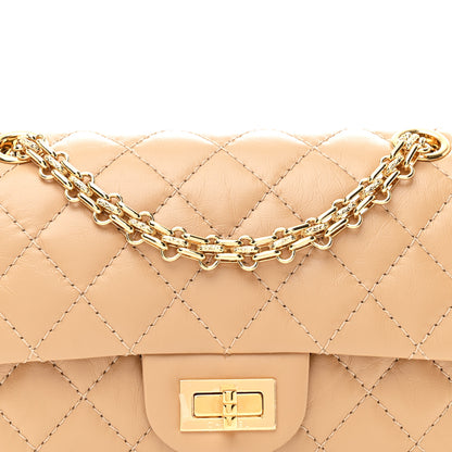 Chanel Aged Calfskin Quilted 2.55 Reissue Mini Flap Beige 8 of 10