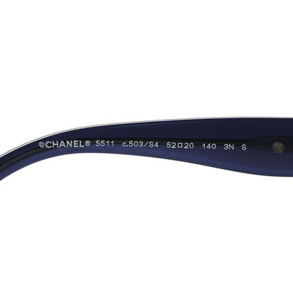 Chanel Acetate Chain Sunglasses 5511 Blue 5 of 7