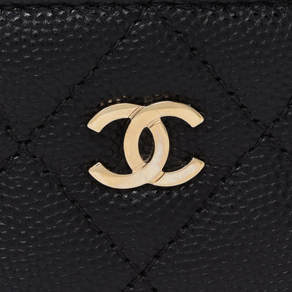 Chanel Caviar Quilted Small Vanity Case With Chain Black 8 of 10