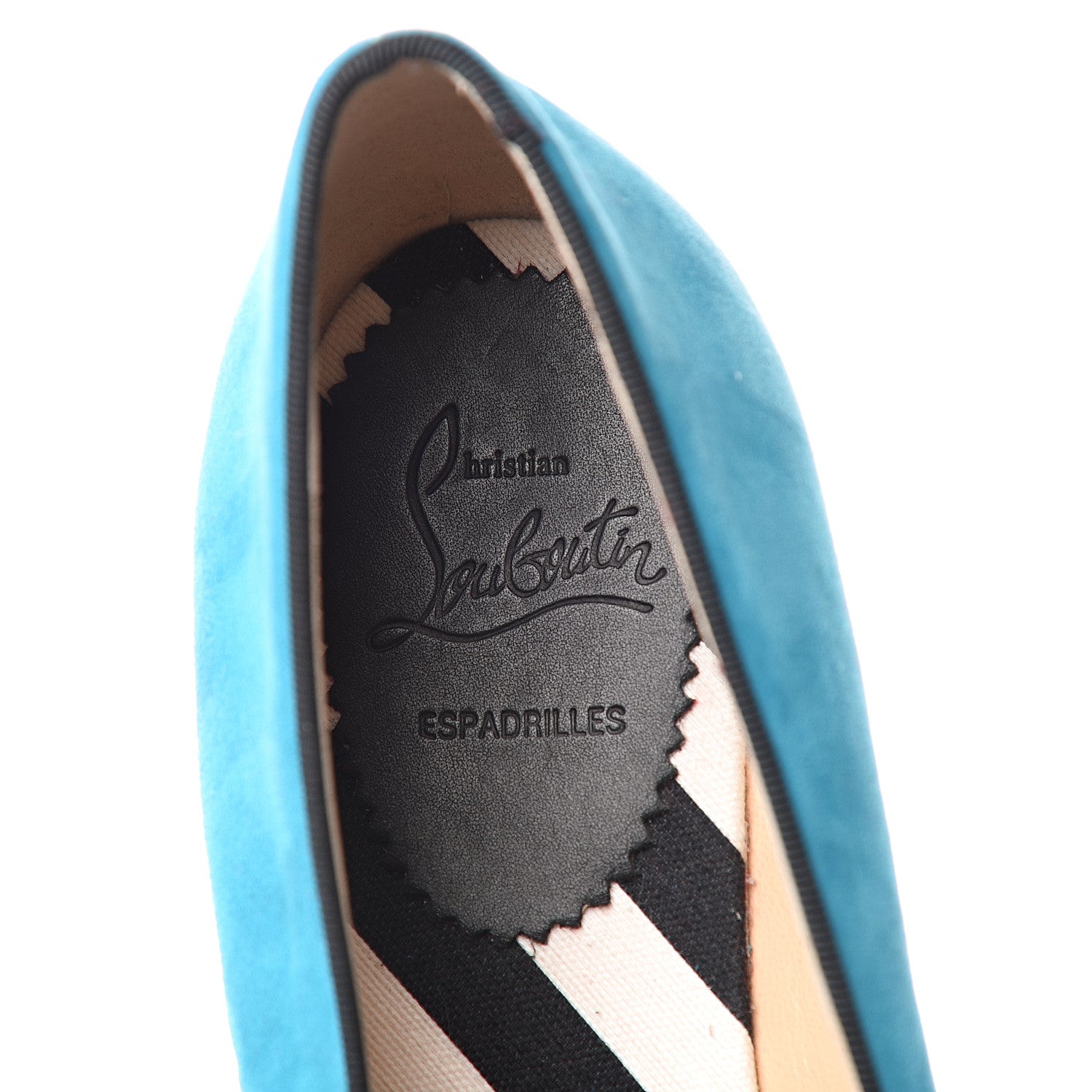 Christian Louboutin Suede Spanish Cheetah Flat Espadrilles 40 Riviera 7 of 7