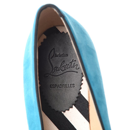 Christian Louboutin Suede Spanish Cheetah Flat Espadrilles 40 Riviera 7 of 7