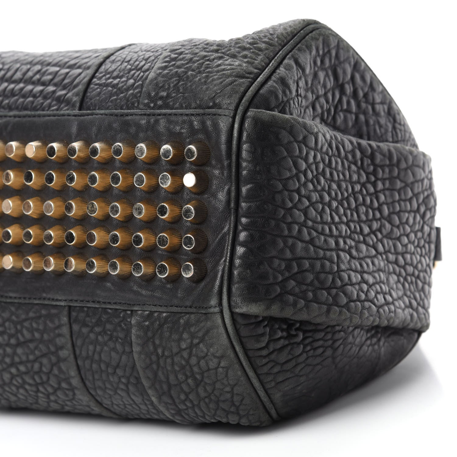 Alexander Wang Pebbled Lambskin Rocco Black Pale Gold Hardware 7 of 11