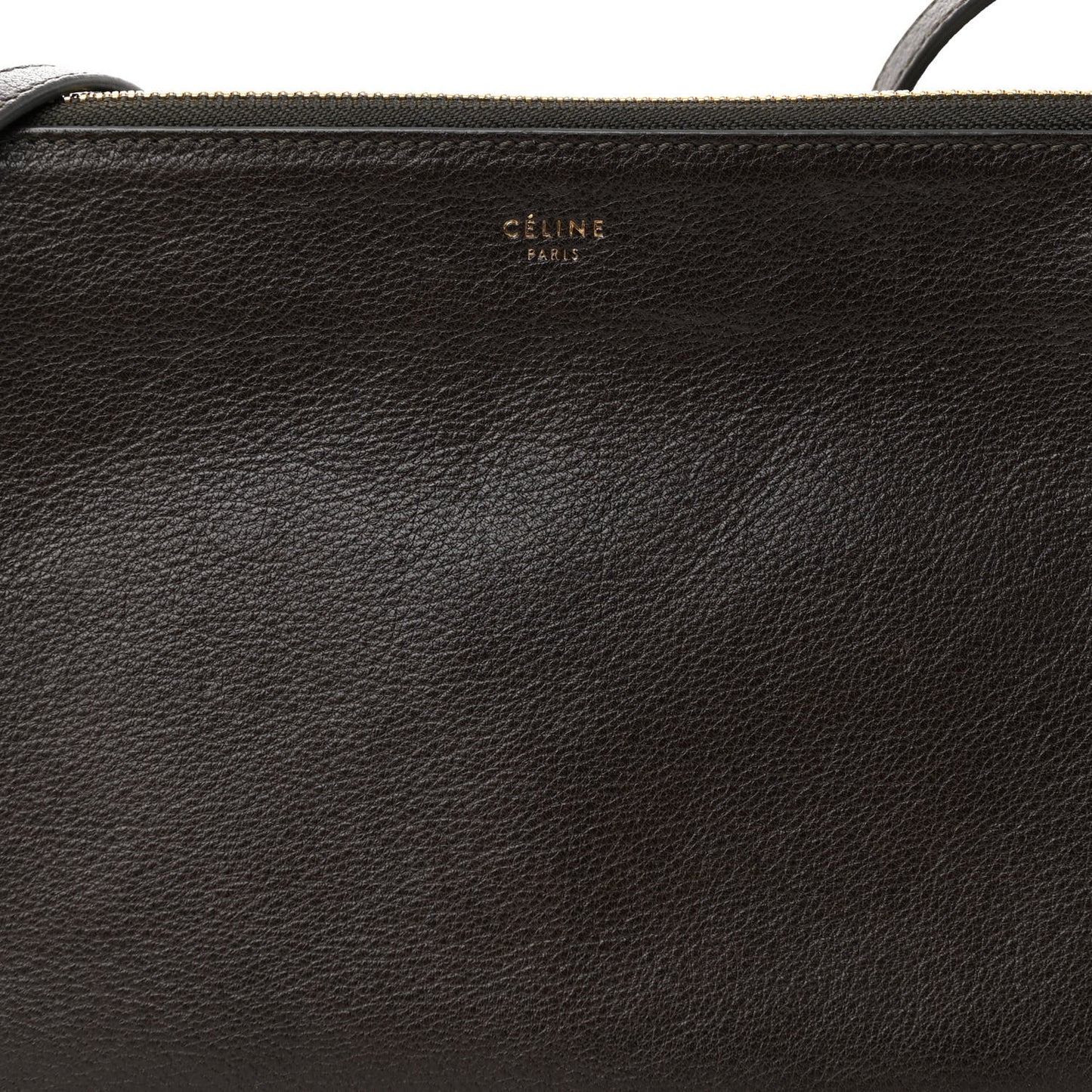Liege Calfskin Small Trio Crossbody Bag Brown