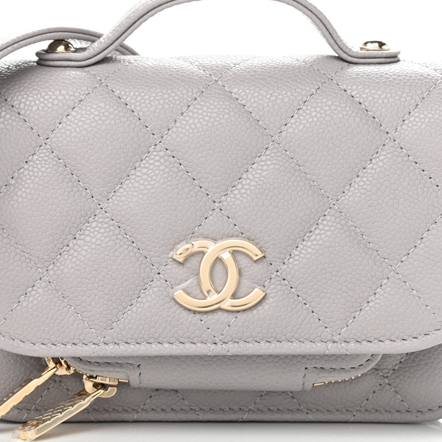 Chanel Caviar Quilted Mini Business Affinity Flap Grey 8 of 11